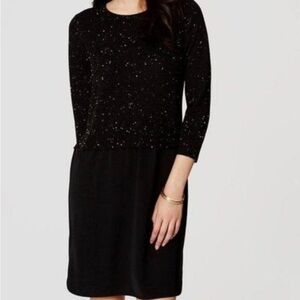 Ann Taylor Loft 2 In 1 Speckled Sweater Dress!